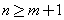 n>=3
