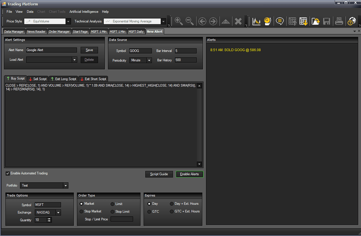 M4 Trading Platform Screenshot - Auto Trading - Robot Trading